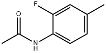 N-(2-氟-4-甲基苯基)乙酰胺 结构式