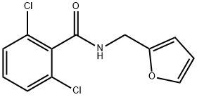 2,6-dichloro-N-(furan-2-ylmethyl)benzamide 结构式