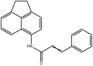 N-(1,2-dihydroacenaphthylen-5-yl)cinnamamide 结构式