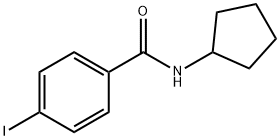 N-环戊基-4-碘苯甲酰胺 结构式