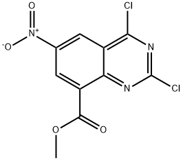 methyl 2,4-dichloro-6-nitroquinazoline-8-carboxylate 结构式