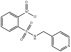 2-nitro-N-(pyridin-4-ylmethyl)benzenesulfonamide 结构式