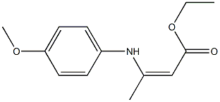 2-Butenoicacid, 3-[(4-methoxyphenyl)amino]-, ethyl ester 结构式