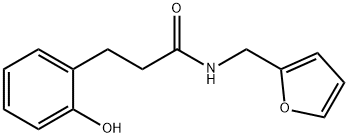 N-(furan-2-ylmethyl)-3-(2-hydroxyphenyl)propanamide 结构式