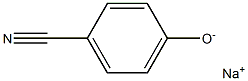 Benzonitrile, 4-hydroxy-, sodium salt 结构式