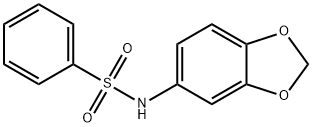 N-(苯并[D][1,3]二噁茂-5-基)苯磺酰胺 结构式