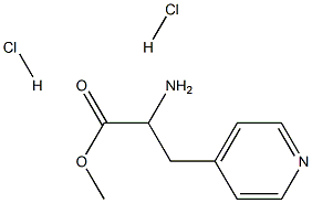 B-(4-吡啶基)-DL-丙氨酸甲酯二盐酸盐 结构式