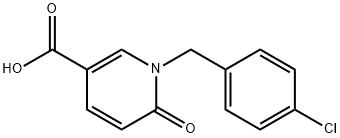 1-(4-氯苯甲基)-6-氧亚基-1,6-二氢吡啶-3-羧酸 结构式