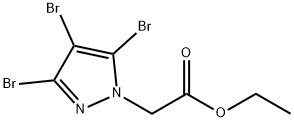 (3,4,5-tribromo-pyrazol-1-yl)-acetic acid ethyl ester 结构式