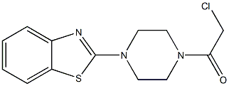 1-[4-(1,3-benzothiazol-2-yl)piperazin-1-yl]-2-chloroethanone 结构式