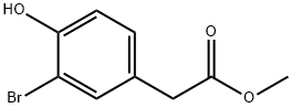 METHYL 2-(3-BROMO-4-HYDROXYPHENYL)ACETATE 结构式