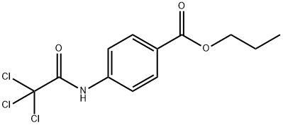 propyl 4-[(trichloroacetyl)amino]benzoate 结构式