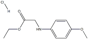 RS-4-甲氧基苯甘氨酸乙酯盐酸盐 结构式