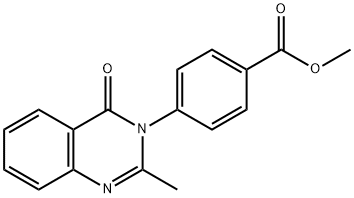 methyl 4-(2-methyl-4-oxo-3(4H)-quinazolinyl)benzoate 结构式