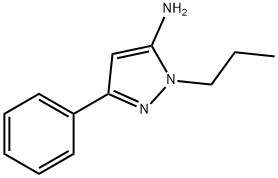 3-苯基-1-丙基-1H-吡唑-5-胺 结构式