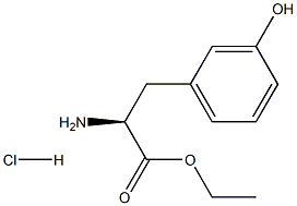 DL-3-羟基苯丙氨酸乙酯盐酸盐 结构式