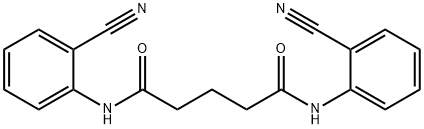 N,N'-bis(2-cyanophenyl)pentanediamide 结构式