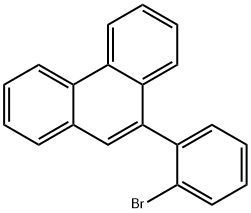 9(2-溴苯基)菲 结构式