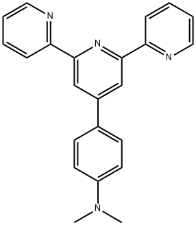 4'-(4-二甲基氨基苯基)-2,2':6',2''-三吡啶 结构式