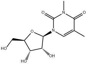 N3-Methyl-5-methyluridine 结构式