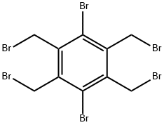 1,4-Dibromo-2,3,5,6-tetrakis(bromomethyl)benzene 结构式
