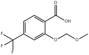 2-甲氧基甲氧基-4-(三氟甲基)苯甲酸 结构式
