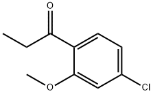 4'-氯-2'-甲氧基苯丙酮 结构式