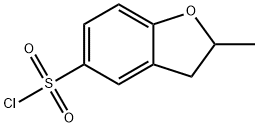 2-甲基-2,3-二氢苯并呋喃-5-磺酰氯 结构式