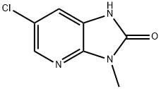 3-甲基-6-氯-1H-咪唑并[4,5-B]吡啶-2(3H)-酮 结构式
