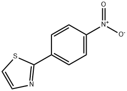 2-(4-硝基苯基)噻唑 结构式