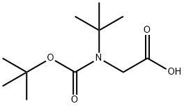 2-((叔丁氧基羰基)(叔丁基)氨基)乙酸 结构式