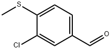 3-Chloro-4-methylsulfanyl-benzaldehyde 结构式