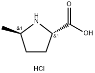 (2S,5R)-5-methylpyrrolidine-2-carboxylic acid hydrochloride 结构式