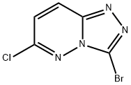 3-溴-6-氯-[1,2,4]三唑并[4,3-B]哒嗪 结构式