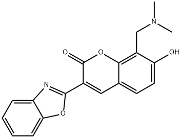 3-(benzo[d]oxazol-2-yl)-8-((dimethylamino)methyl)-7-hydroxy-2H-chromen-2-one 结构式