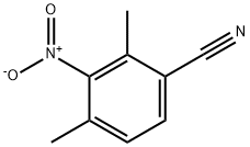 2,4-二甲基-3-硝基苯甲腈 结构式