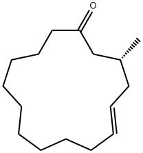 5-Cyclohexadecen-1-one, 3-methyl-, (3R)- 结构式