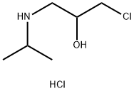 1-氯-3-异丙基氨基-2-丙醇盐酸盐 结构式