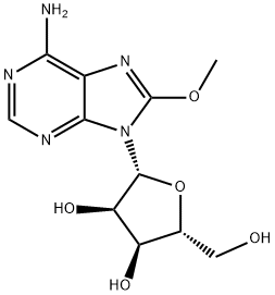 8-Methoxyadenosine 结构式