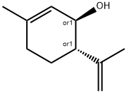 2-Cyclohexen-1-ol, 3-methyl-6-(1-methylethenyl)-, trans- 结构式
