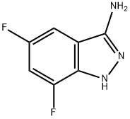 5,7-difluoro-1H-indazol-3-amine 结构式