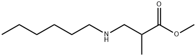 methyl 3-(hexylamino)-2-methylpropanoate 结构式