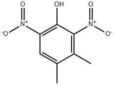 3,4-二甲基-2,6-二硝基苯酚 结构式