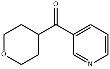 3-(oxane-4-carbonyl)pyridine 结构式