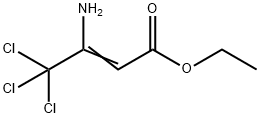 2-Butenoic acid, 3-amino-4,4,4-trichloro-, ethyl ester 结构式
