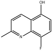 8-Fluoro-2-methyl-quinolin-5-ol 结构式