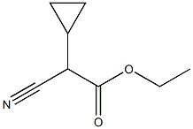 Cyclopropaneacetic acid, a-cyano-, ethyl ester 结构式