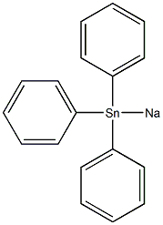 Sodium, (triphenylstannyl)- 结构式