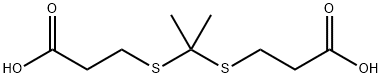 丙烷-2,2-二基双(硫)基]二乙酸 结构式
