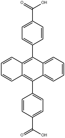 9,10-二(4-羧基苯基)蒽 结构式